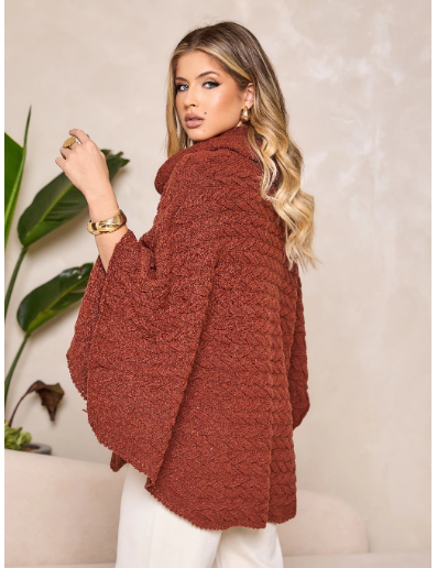Poncho Holly - Marrom