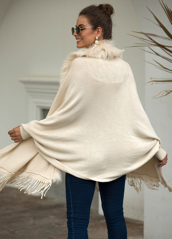 Poncho Individual Modas®- Poderosa - Bege